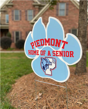 Piedmont Paw Senior sign